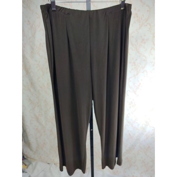 Passport Slinky Flat Front Straight Leg Pants Size XL - Picture 2 of 10
